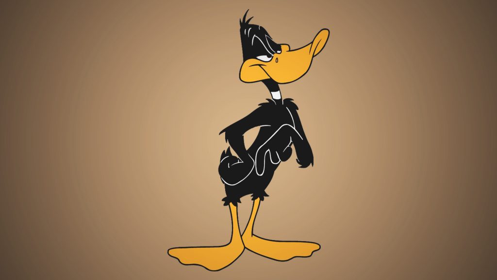 Daffy Duck is the another duck with big eyes.