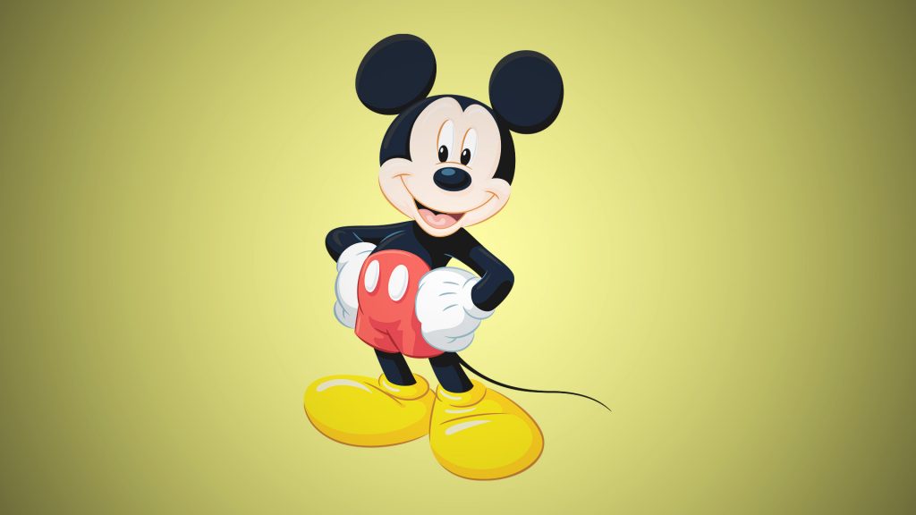 Mickey Mouse is the famous cartoon character with big eyes.