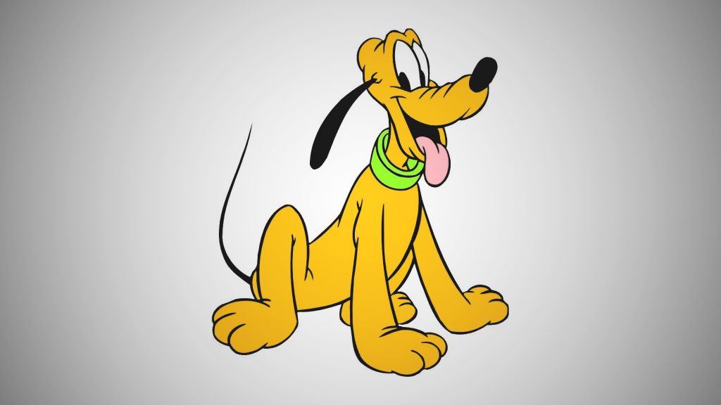 Pluto is the big eyes dog cartoon.