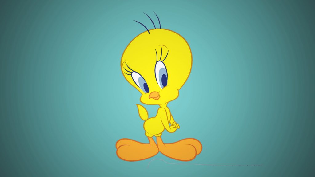 Tweety is the smallest cartoon character in our list.