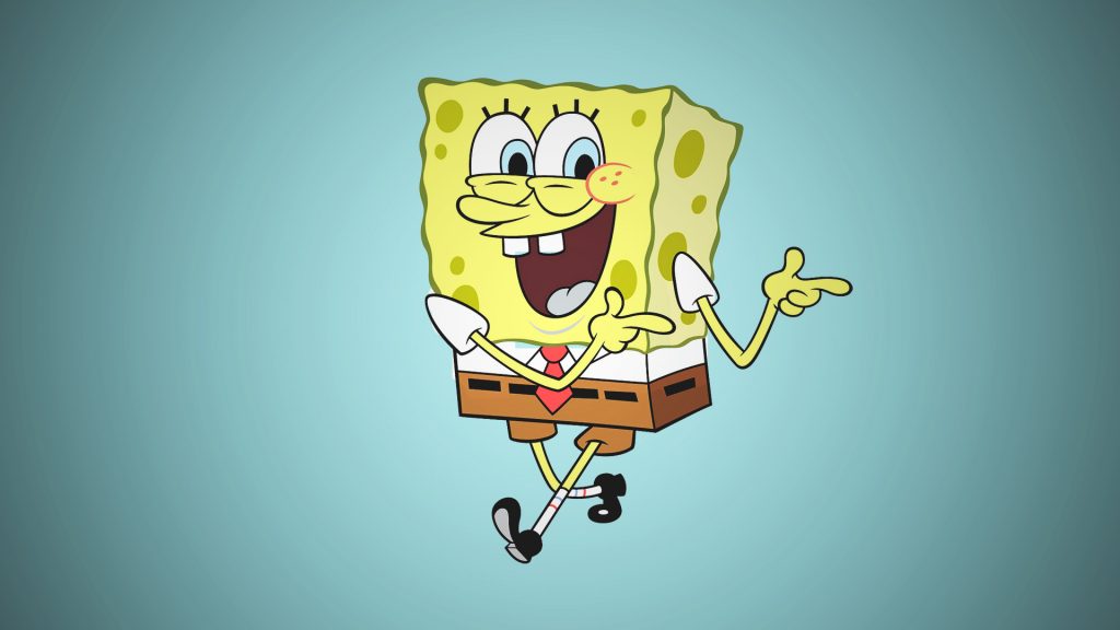 Spongebob Squarepants is the cartoon character that has biggest eyes in our list.